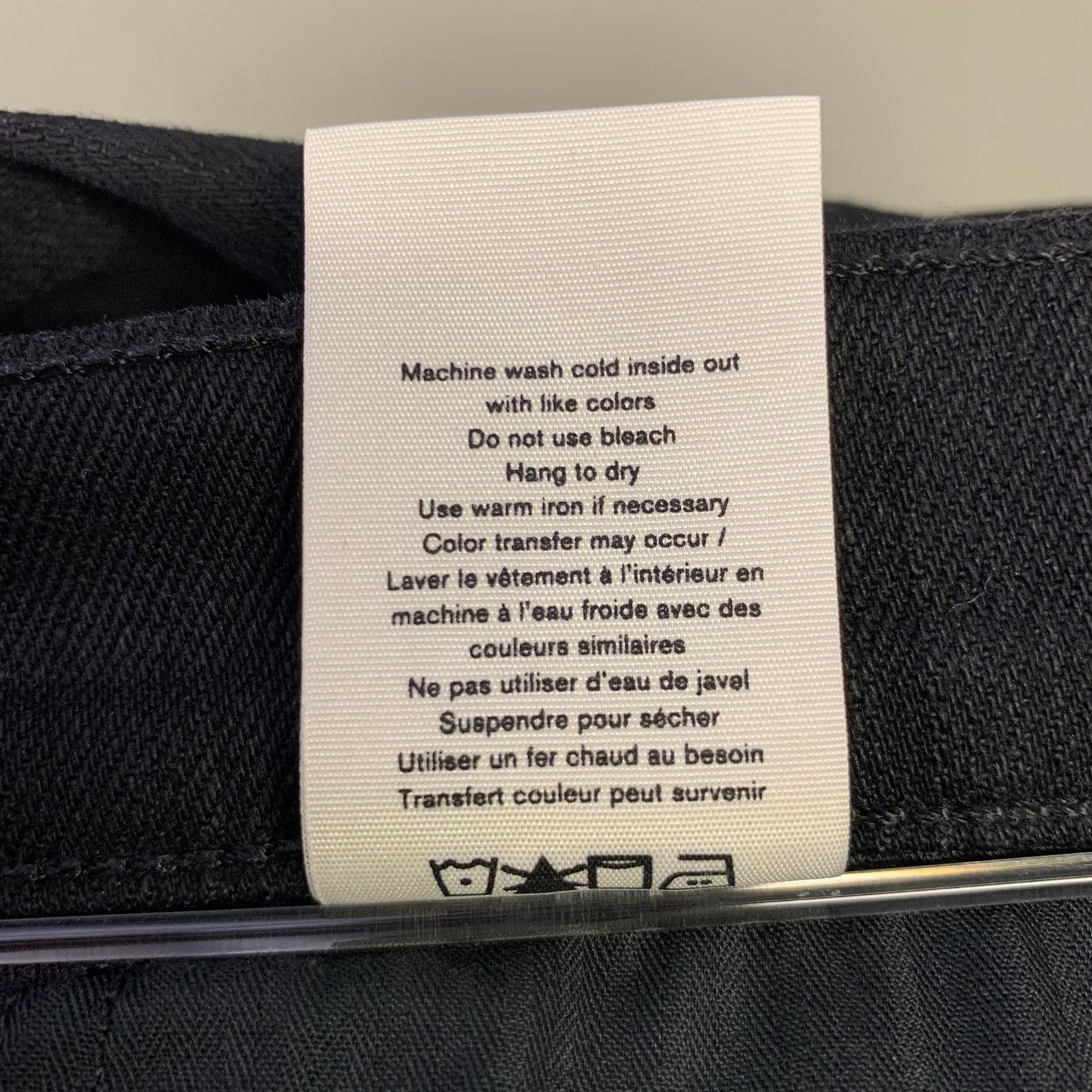 Rag & Bone RAG & BONE Size 34 Black Heather Button Up Jeans Size US 34 / EU 50 - 6 Thumbnail