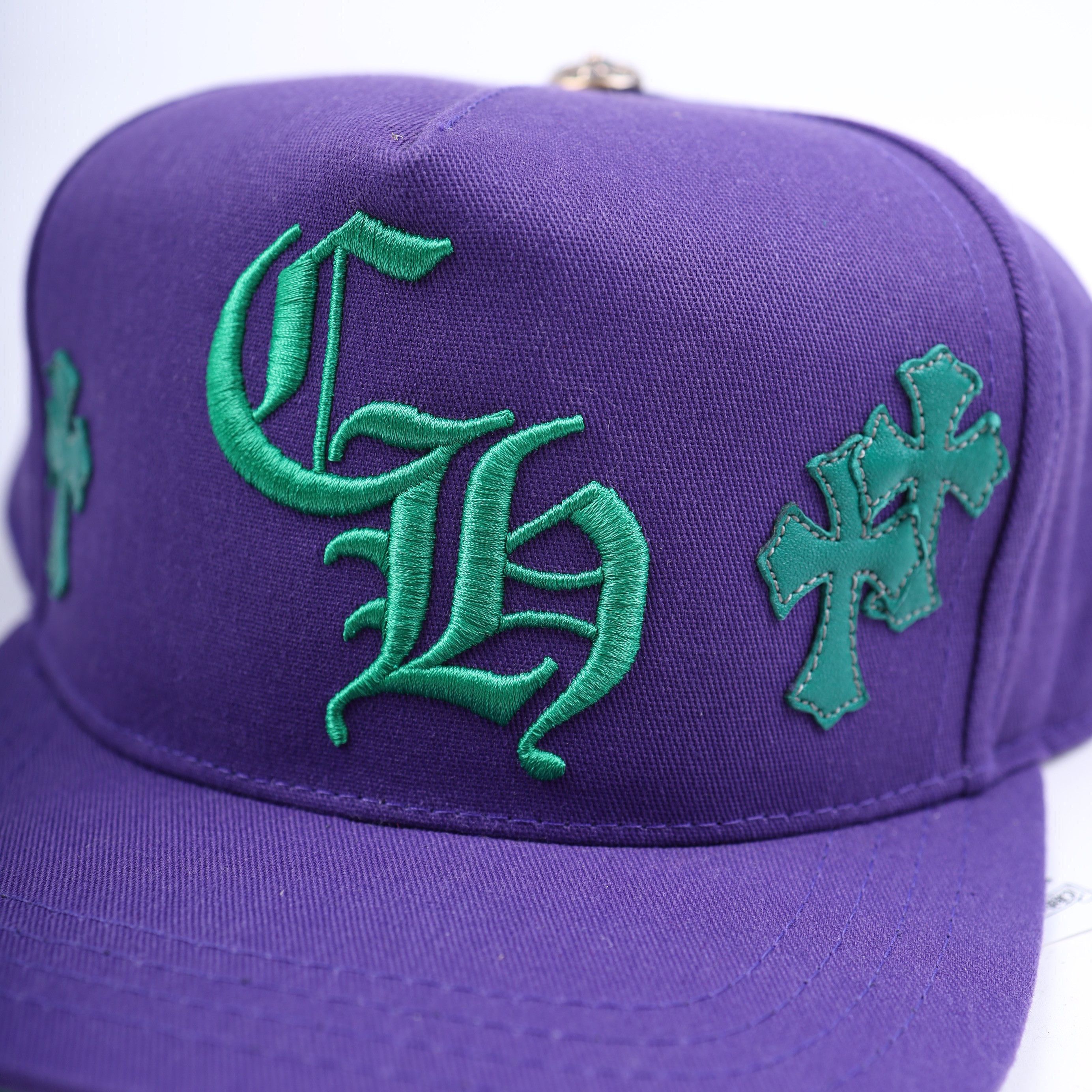 Chrome Hearts PURPLE CROSS HAT Size ONE SIZE - 2 Thumbnail