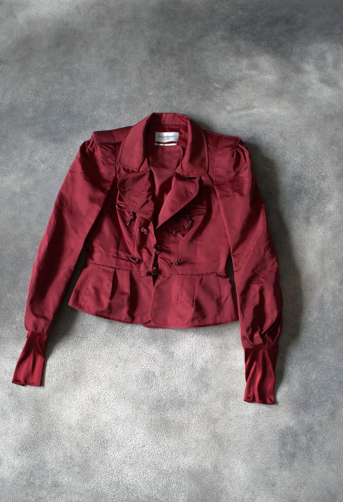 Yves Saint Laurent F/W 2004 Yves Saint Laurent by Tom Ford RUNWAY Pagoda Silk Size L / US 10 / IT 46 - 4 Thumbnail
