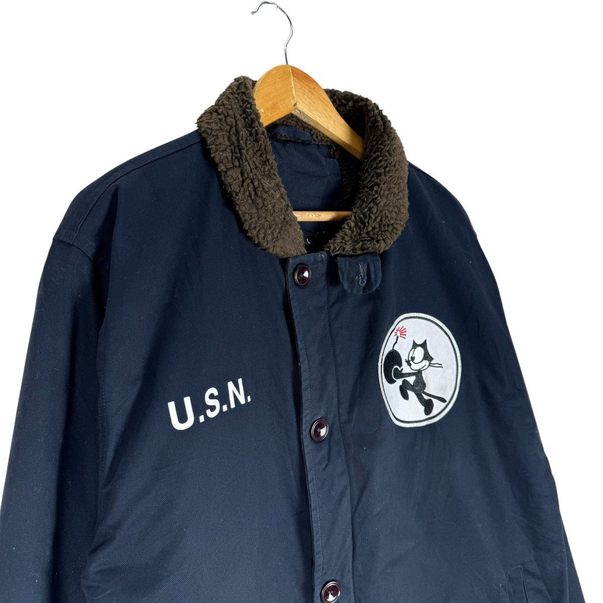 Other ❄️USN X FELIX N1 SHERPA REPRODUCTION JACKET Size US L / EU 52-54 / 3 - 4 Thumbnail