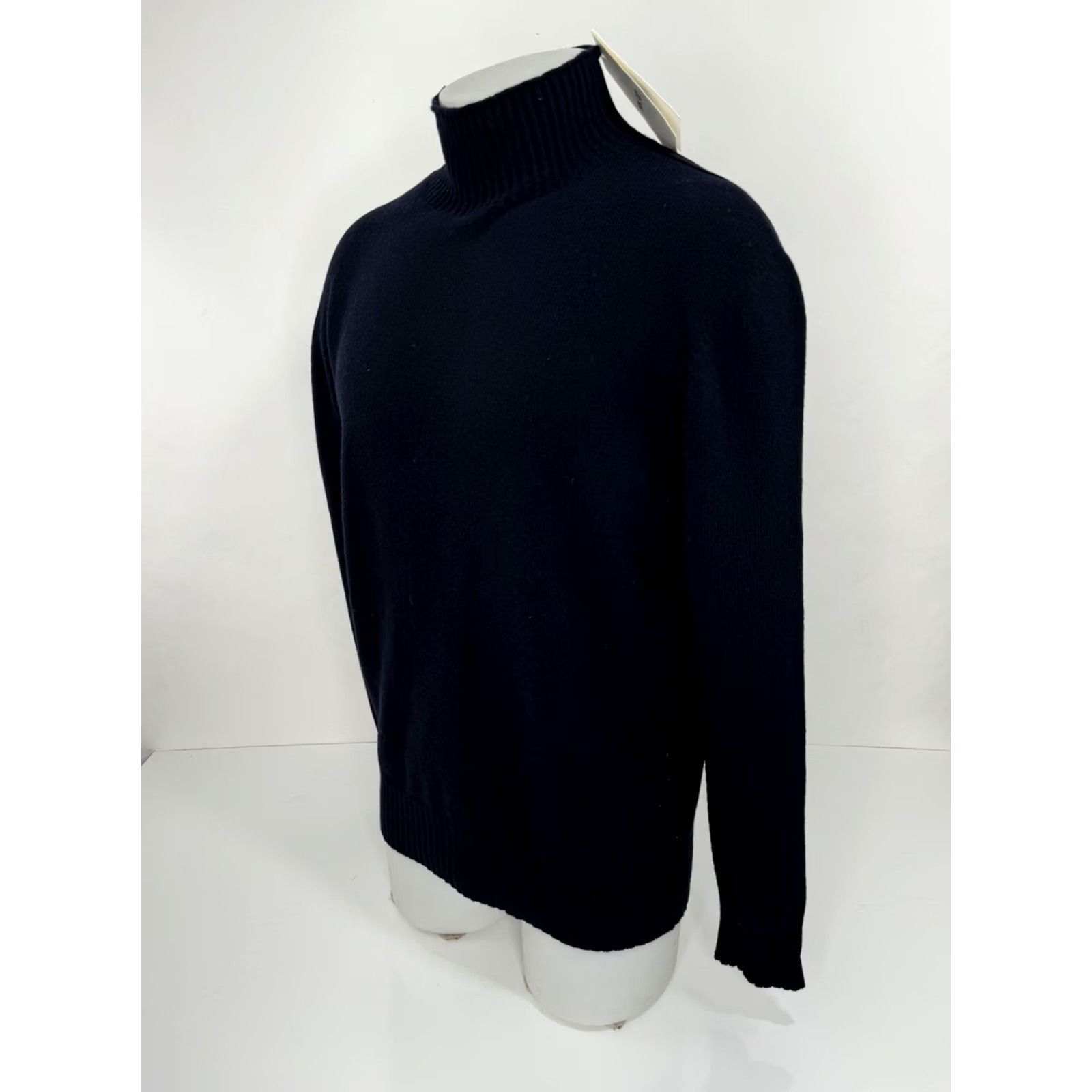 Vintage NO NATIONALITY NN. 07 - NEW w TAGS - WOOL BLEND Turtleneck Mens M Sweater Blue Wool Pullover M Mens 90s J13 Size US M / EU 48-50 / 2 - 2 Thumbnail