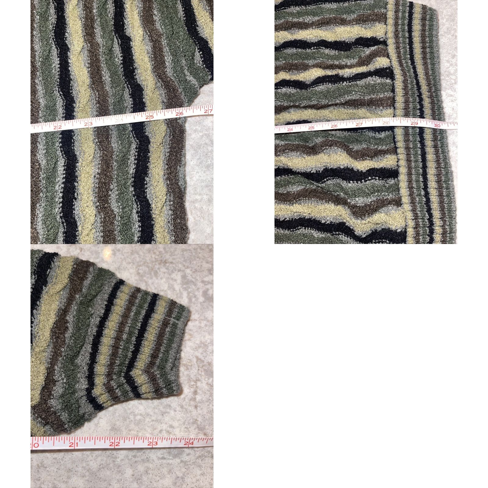 Vintage VINTAGE Protege Sweater Mens XLT Knit 3D Striped Crew Neck Cable-Knit Pullover Earth Tones 90s Style Size US XL / EU 56 / 4 - 9 Thumbnail