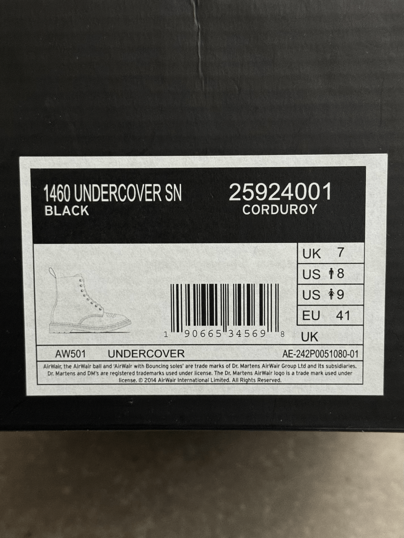 Dr. Martens × Undercover Dr. Martens X Undercover 1460 Corduroy Boots (Brand New) Size US 8 / EU 41 - 9 Thumbnail