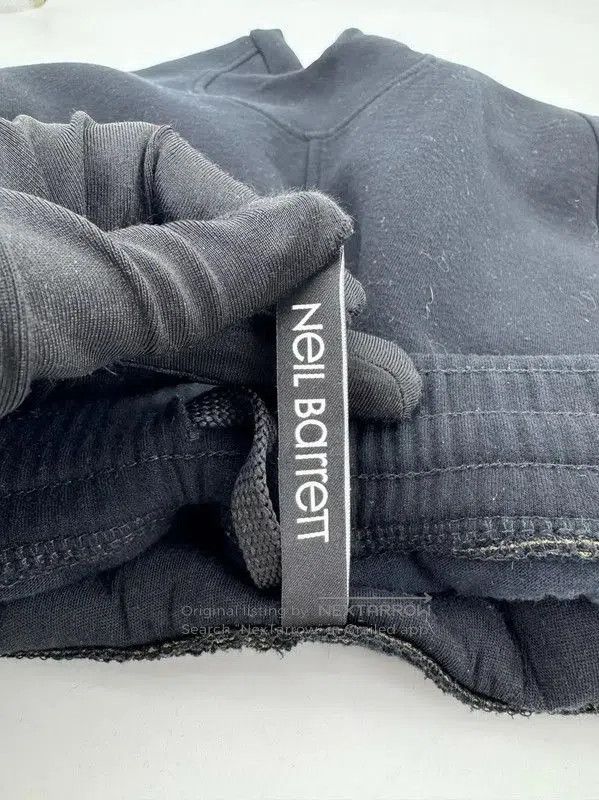 Neil Barrett Neil Barrett Black Cotton Casual Pants . Size US 32 / EU 48 - 7 Thumbnail