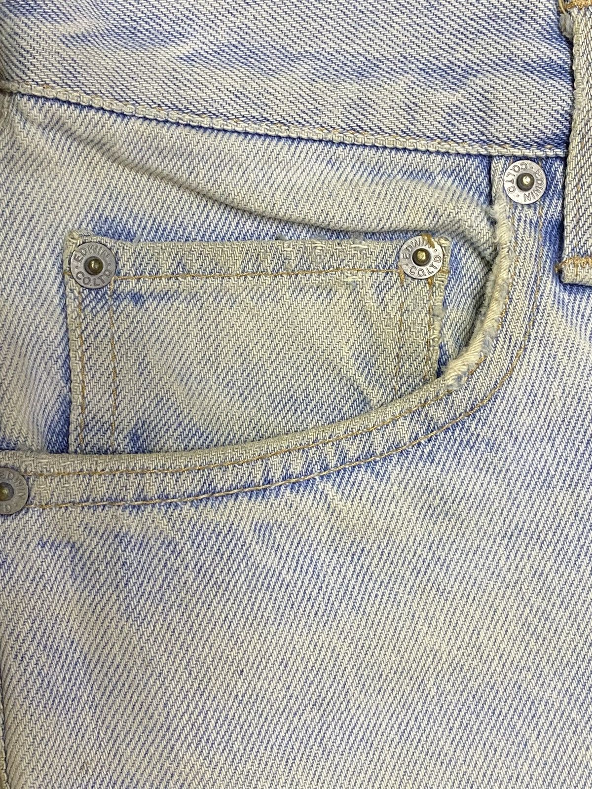 Edwin Vintage Edwin Only Genuine Faded Wash Distressed Loose Jeans Size US 32 / EU 48 - 11 Thumbnail