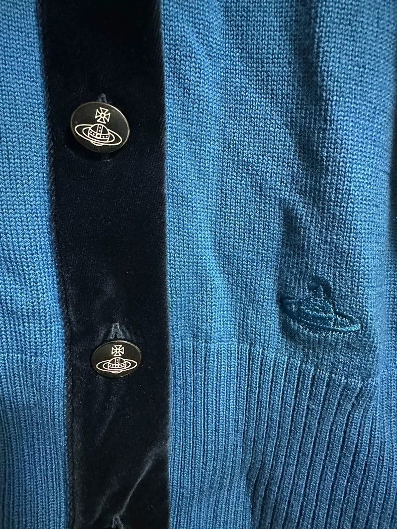 Vivienne Westwood Blue Knit Cardigan - dmc
