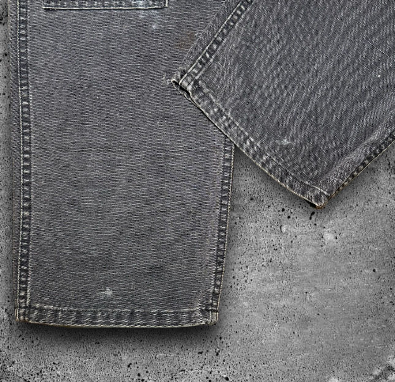 Japanese Brand BOWWOW “DOUBLE KNEE DUCK PAINTER PANTS” Size US 32 / EU 48 - 7 Thumbnail