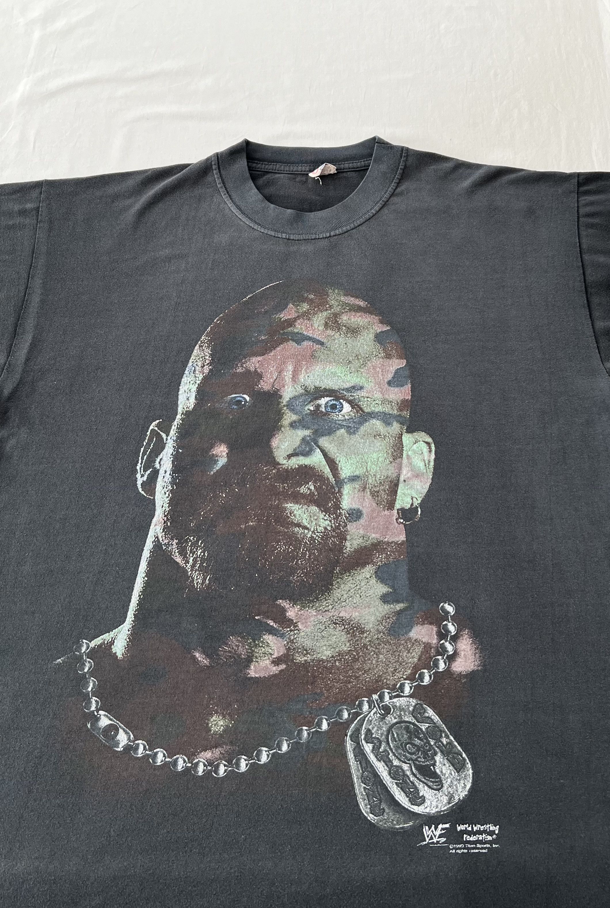 WWE Vintage 1998 Stone Cold Steve Austin Camo Face WWE T-shirt Size US M / EU 48-50 / 2 - 6 Thumbnail