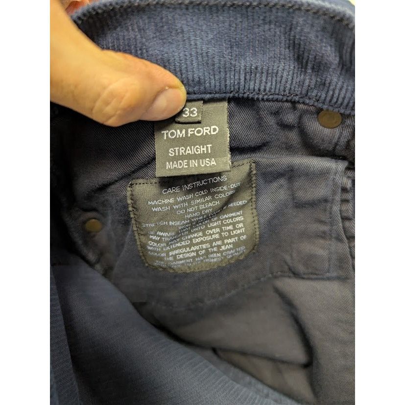 Tom Ford o1rshd1 Straight Denim Jeans in Blue Size US 33 - 17 Thumbnail