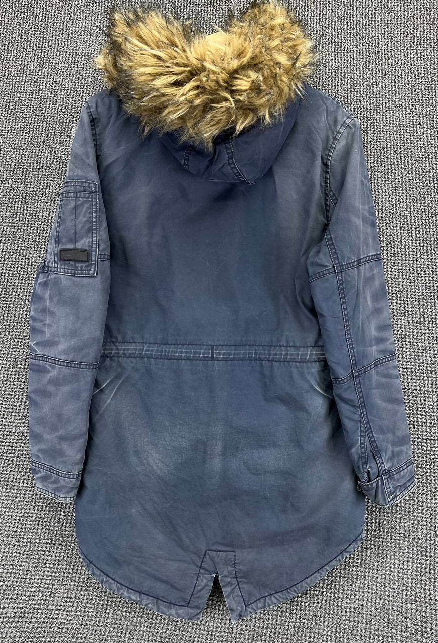 Japanese Brand Vintage Superdry Fur Hoodie Trashed Punk Jacket Size S / US 4 / IT 40 - 10 Thumbnail