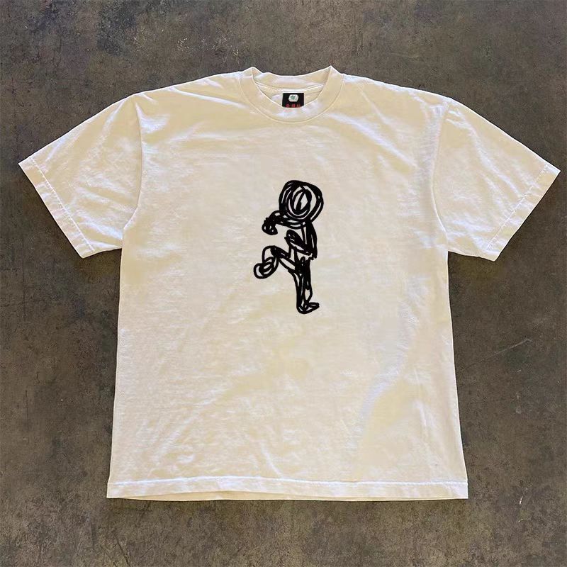 Japanese Brand Street washed retro fun print cotton t-shirt Size US M / EU 48-50 / 2 - 1 Thumbnail
