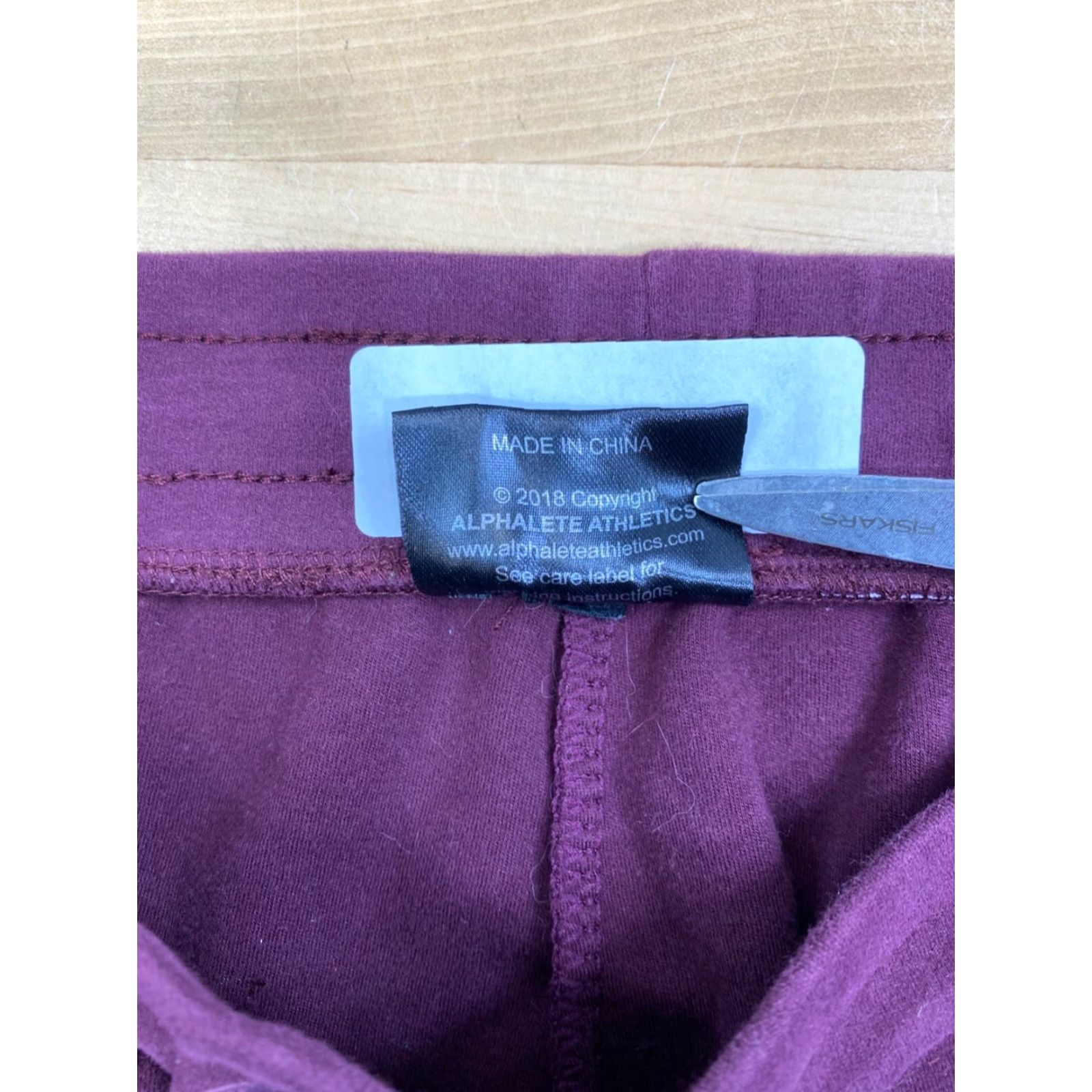Vintage Alphalete Joggers Mens L Maroon Activewear Gym Training Drawstring Pants Size ONE SIZE - 4 Thumbnail