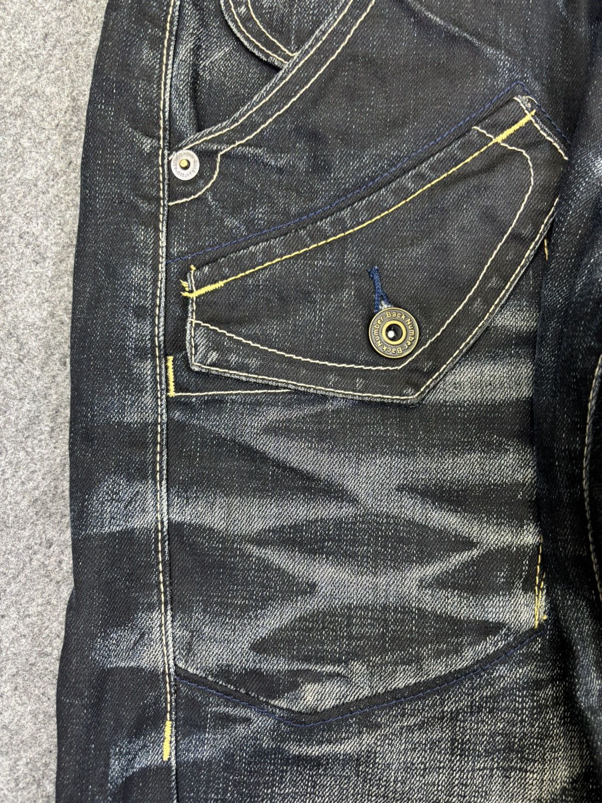 Japanese Brand 💥90s Style Fades💥Back Number Multipockets Denim K40 Size US 30 / EU 46 - 6 Thumbnail