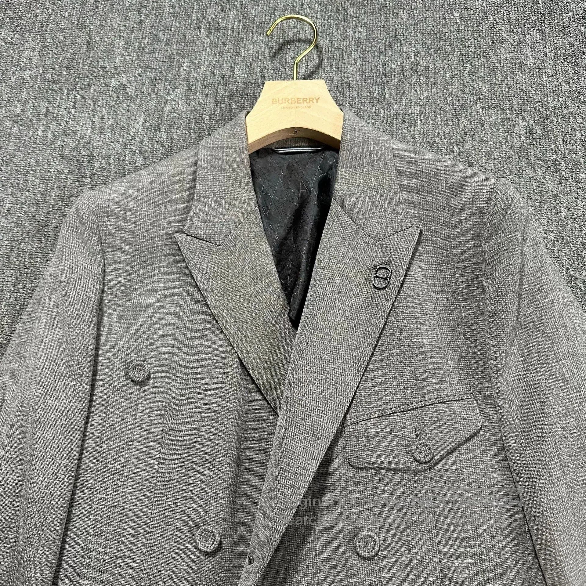 Dior Dior Man Gray Shawl Collar Suit. Size US S / EU 44-46 / 1 - 2 Thumbnail