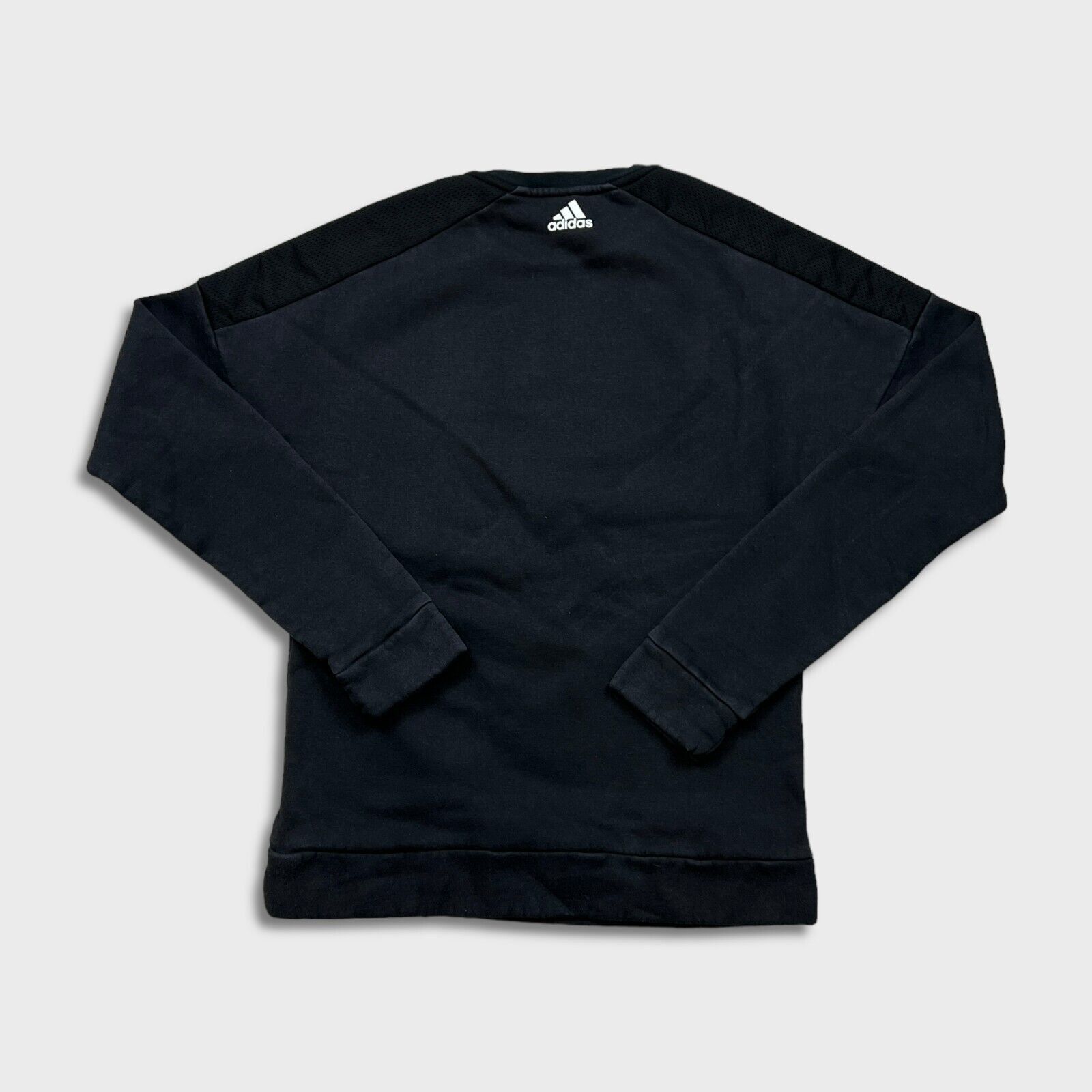 Adidas × Vintage Adidas Sweatshirt Essentials Stripe Spell Out Pullover Crew Size US S / EU 44-46 / 1 - 4 Thumbnail