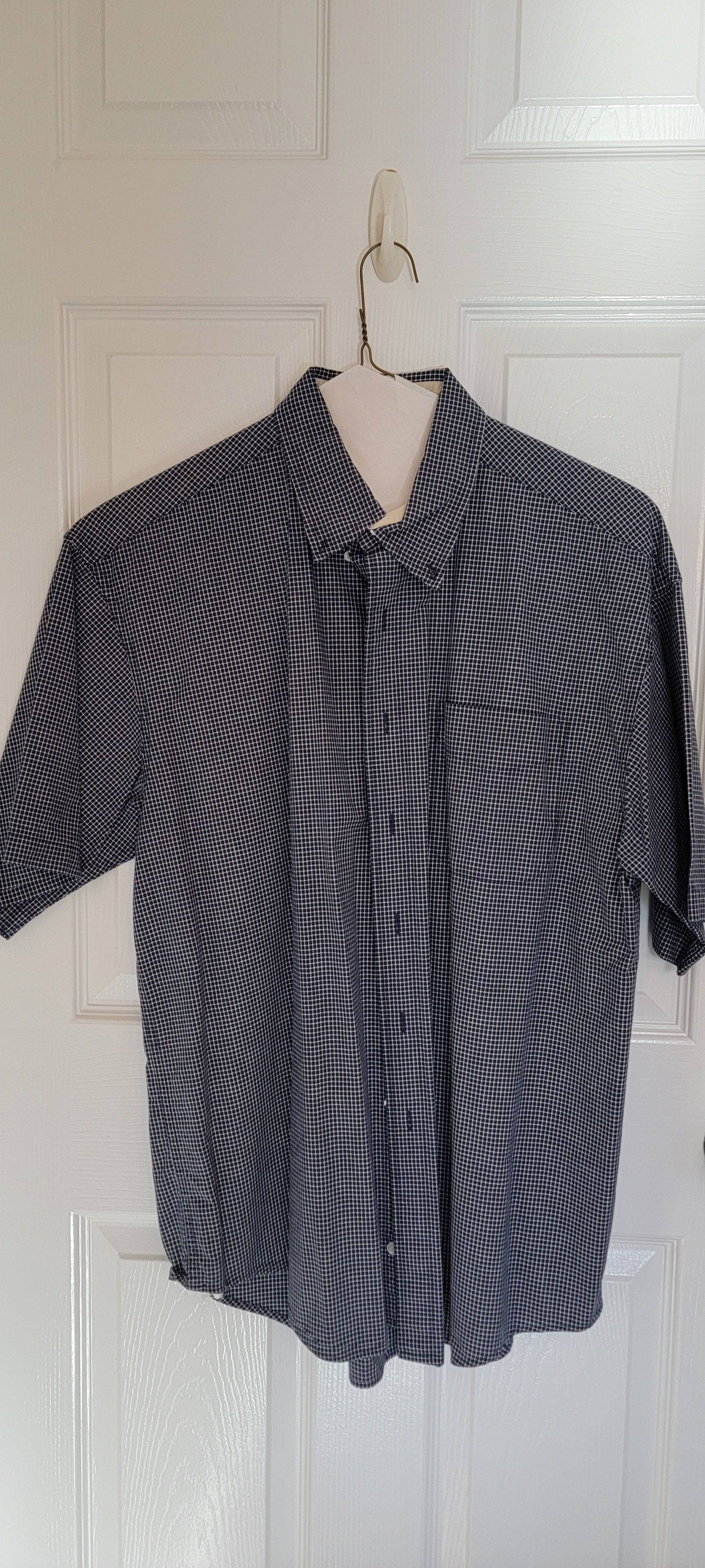 Haggar Navy plaid shirt Size US L / EU 52-54 / 3 - 1 Thumbnail