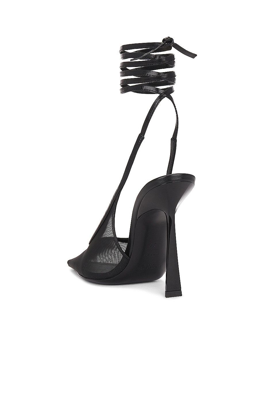 Saint Laurent Paris o1s1wg110925 776291 OXALIS Slingback Pumps in Mesh in Black Size US 8 / IT 38 - 3 Thumbnail
