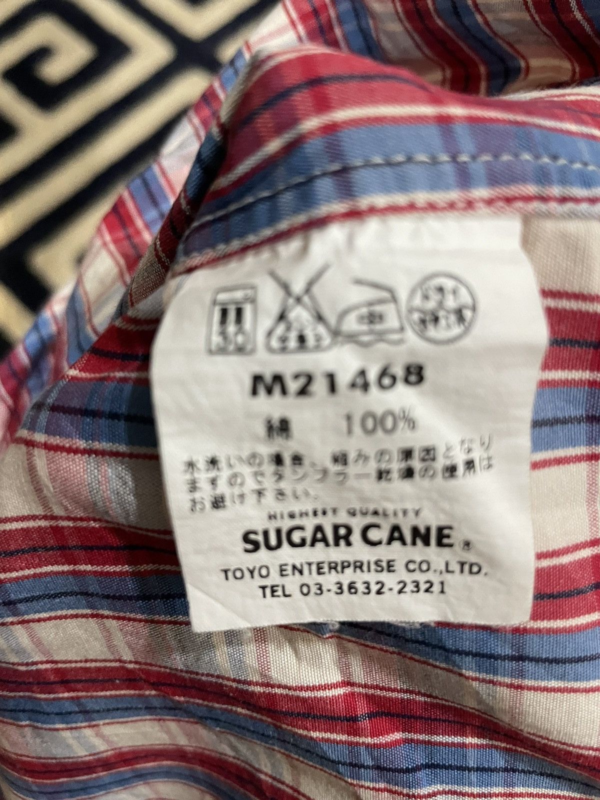 Sugar Cane SUGAR CANE JAPAN M21468 MADRAS TARTAN WORKSHIRT GUSSET LARGE Size US L / EU 52-54 / 3 - 7 Thumbnail
