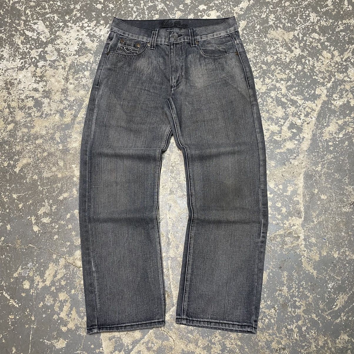 Blue Gear × Vintage Vintage Black Faded Blue Gear y2k baggy Denim Jeans Size US 33 - 5 Thumbnail
