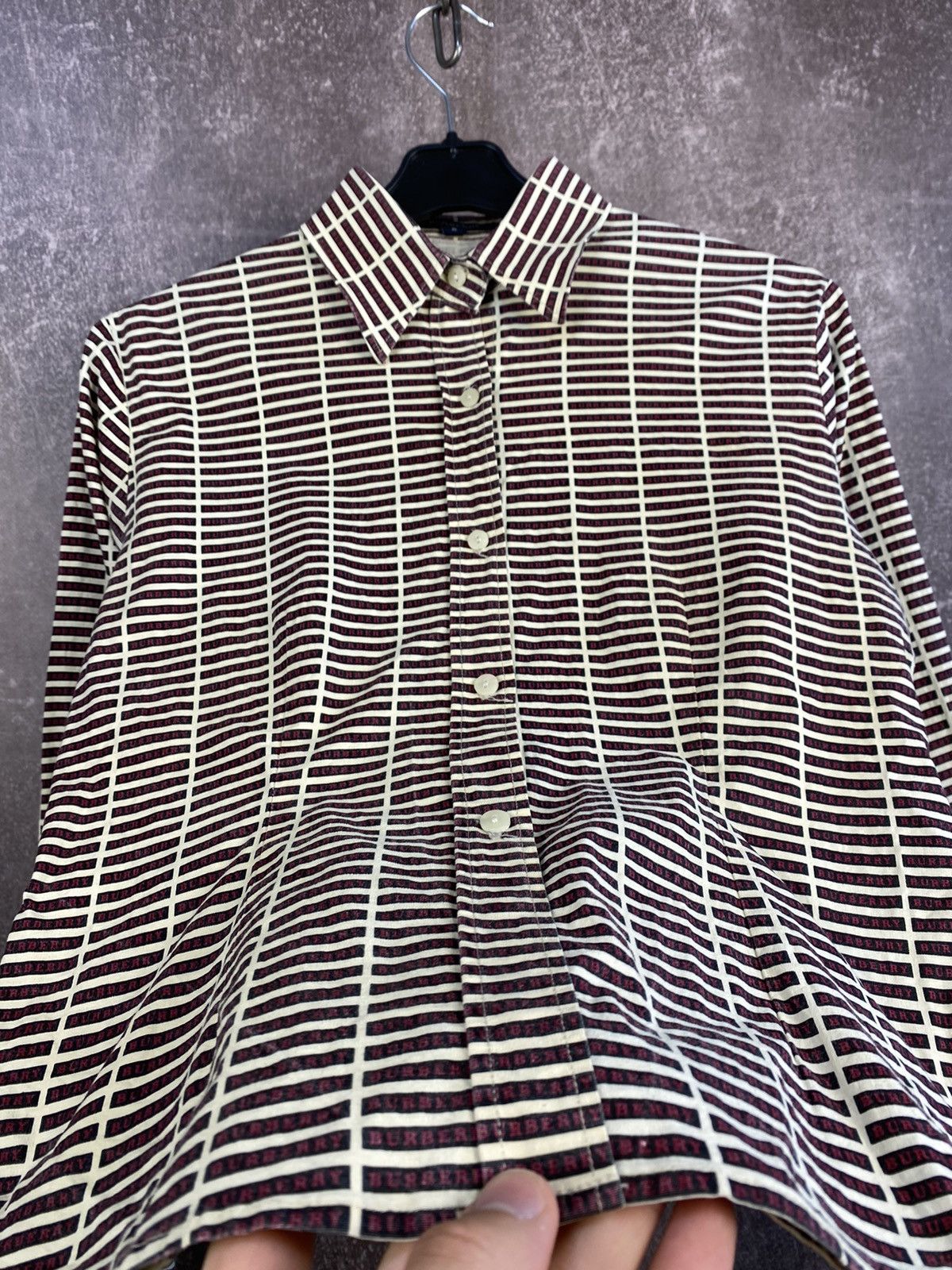 Burberry × Japanese Brand Vintage Burberry London Monogram Women Shirt Size XS / US 0-2 / IT 36-38 - 3 Thumbnail