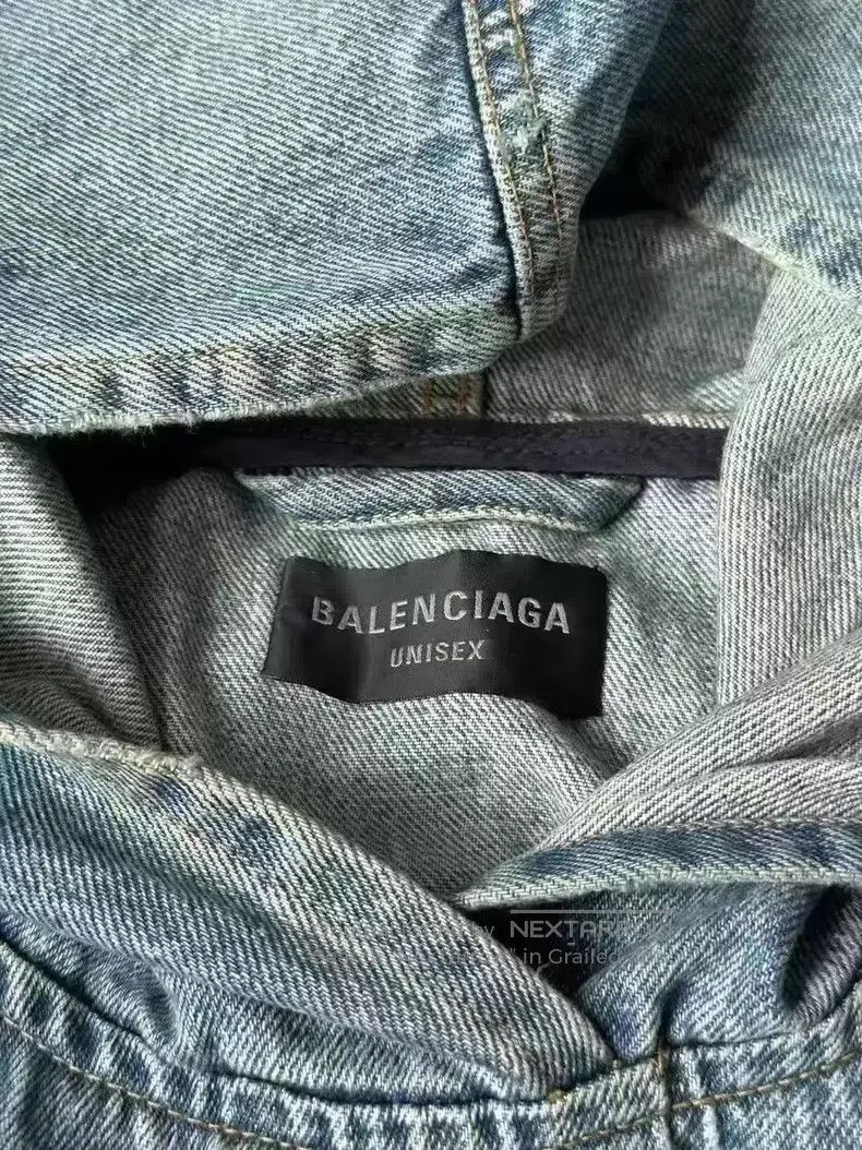 Balenciaga Balenciaga Denim hoodie Size US M / EU 48-50 / 2 - 3 Thumbnail