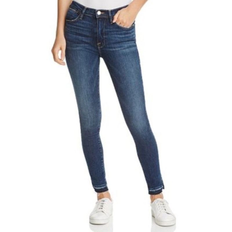 Frame Frame Denim Le Skinny de Jeanne Jeans in Blue, Size 25 Size 25" / US 0 / IT 36 - 1 Thumbnail