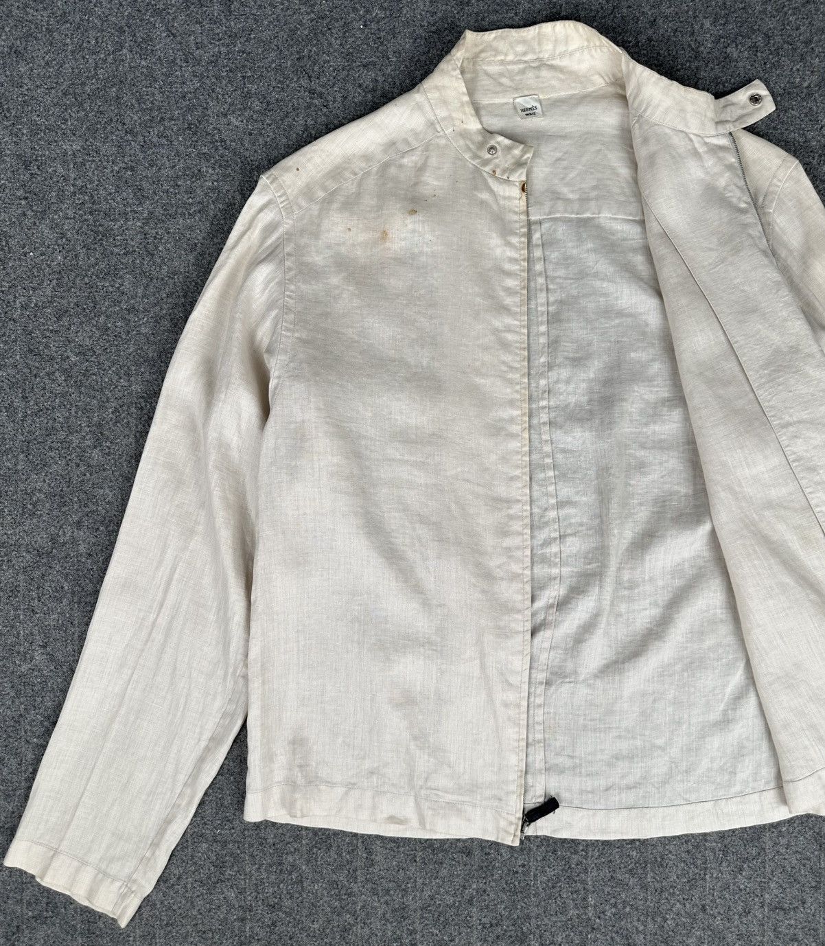 Hermes Hermes - Maison Margiela Zip-Up Single Collar Button Size US S / EU 44-46 / 1 - 7 Thumbnail