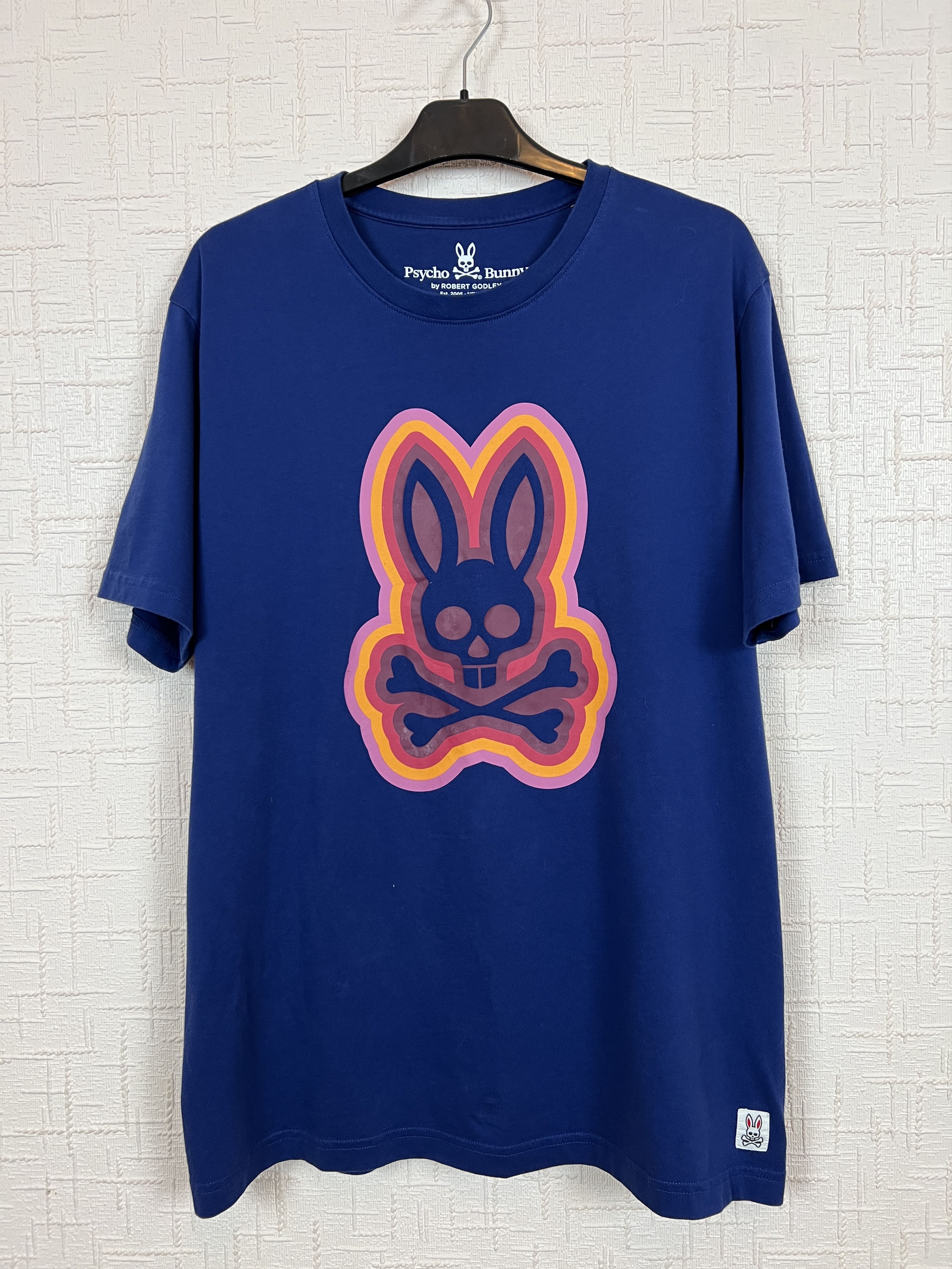Psycho Bunny Psycho Bunny Men's T-Shirt 100% Pima Cotton Navy Blue Size US L / EU 52-54 / 3 - 1 Thumbnail