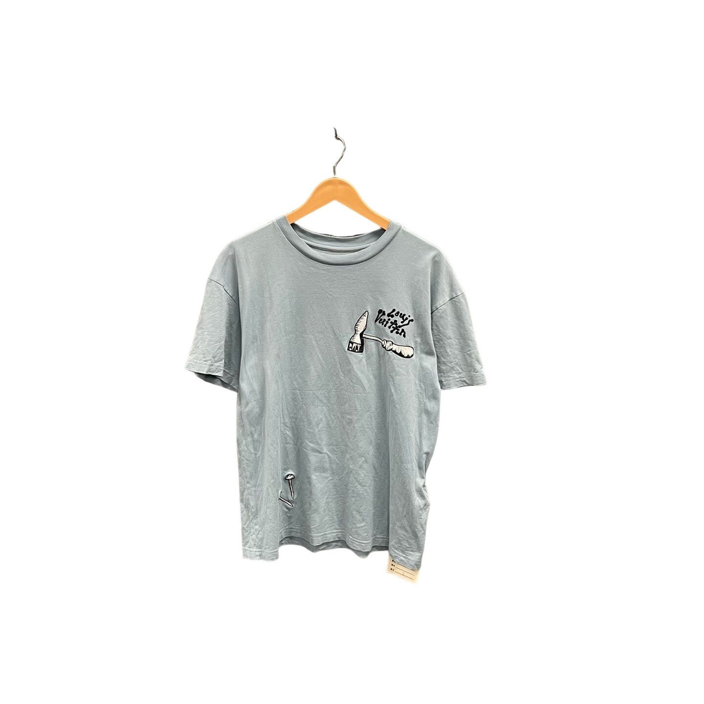 Louis Vuitton Louis Vuitton Hammer & Axe Embroidered T-Shirt S Size US S / EU 44-46 / 1 - 1 Thumbnail