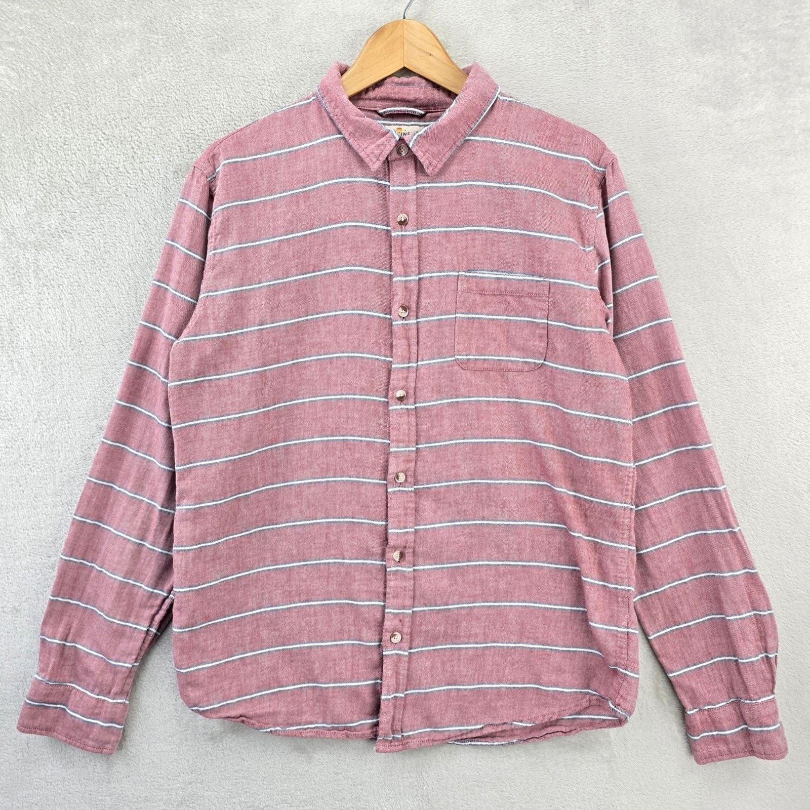 Marine Layer Marine Layer Alemany Striped Button Up Shirt Marge Red Size US L / EU 52-54 / 3 - 1 Thumbnail