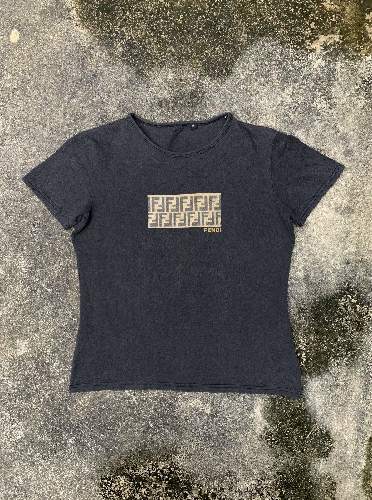 Fendi Monogram Box Logo Top Tee
