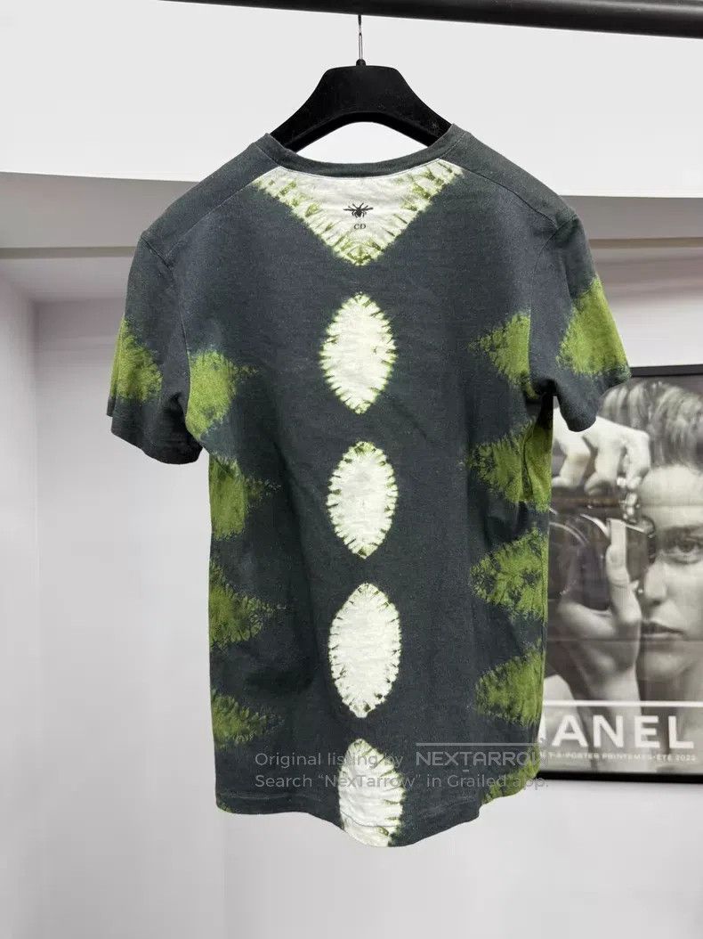 Dior Dior Dark green ink tie-dyed printed short-sleeved T-shirt Size S / US 4 / IT 40 - 3 Thumbnail