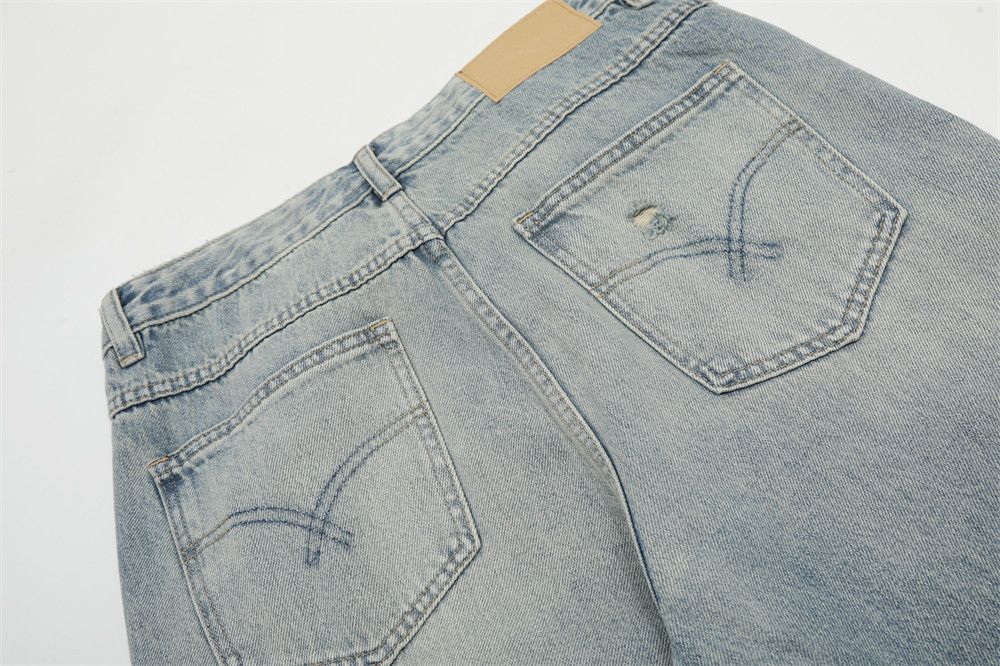 Jean American men's street hip-hop trendy washed flared jeans Size US 32 / EU 48 - 5 Thumbnail