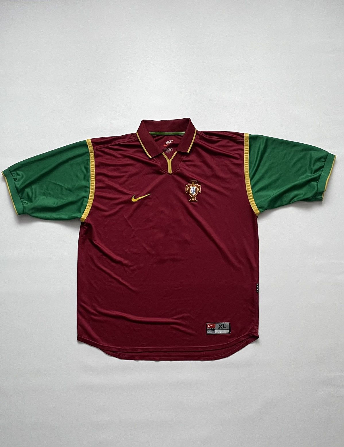 Nike Nike Portugal 1998/1999 #8 Joao Pinto Size US XL / EU 56 / 4 - 1 Thumbnail