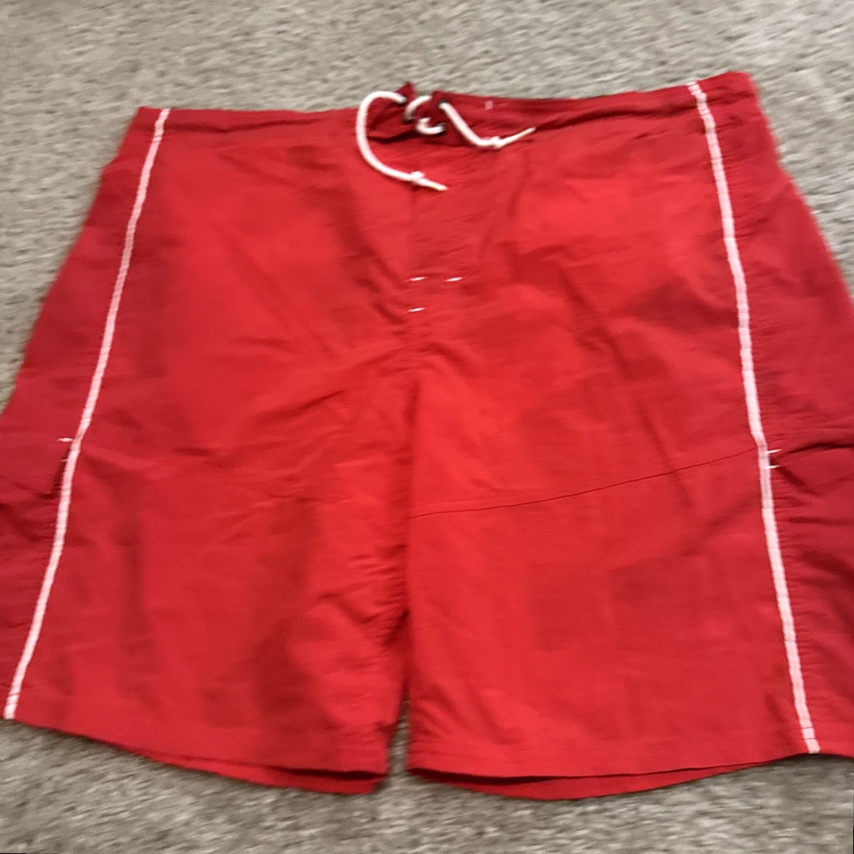Ocean Pacific VINTAGE Ocean Pacific OP Boarding Co. Board Shorts Bathing Suit Red VTG Y2K Size US 33 - 3 Thumbnail