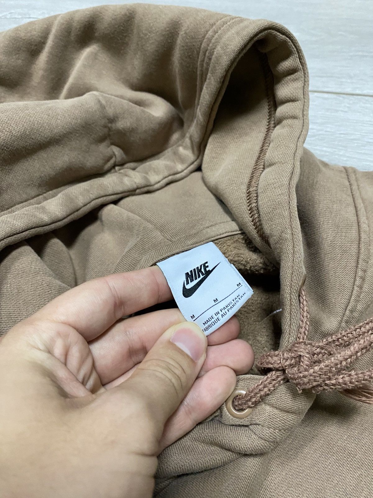 Nike Nike Brown Travis Style Center Logo Swoosh Hoodie Size US M / EU 48-50 / 2 - 6 Thumbnail