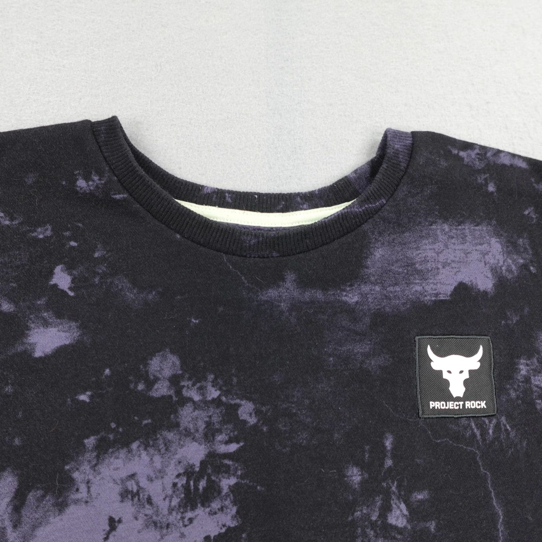 Under Armour Under Armour Sweatshirt Mens Large Black Tie Dye Project Rock Crewneck Pullover Size US L / EU 52-54 / 3 - 2 Thumbnail