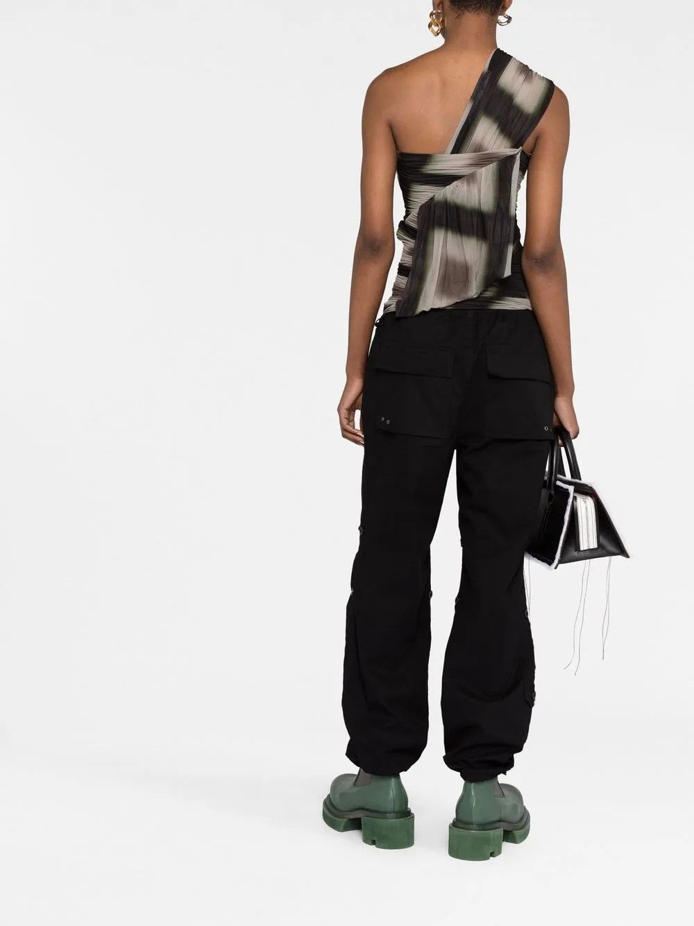 Rick Owens o1y0126 One-Shoulder Blouse in Multicolor Size M / US 6-8 / IT 42-44 - 5 Thumbnail