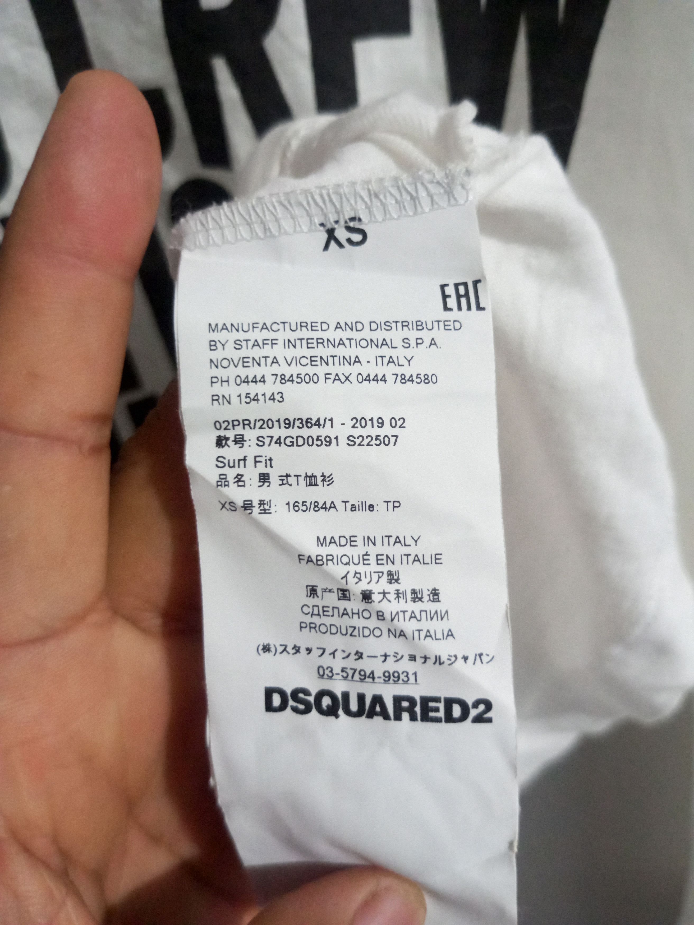Dsquared2 Vintage dsquared2 long sleeve tshirt Size US XS / EU 42 / 0 - 8 Thumbnail