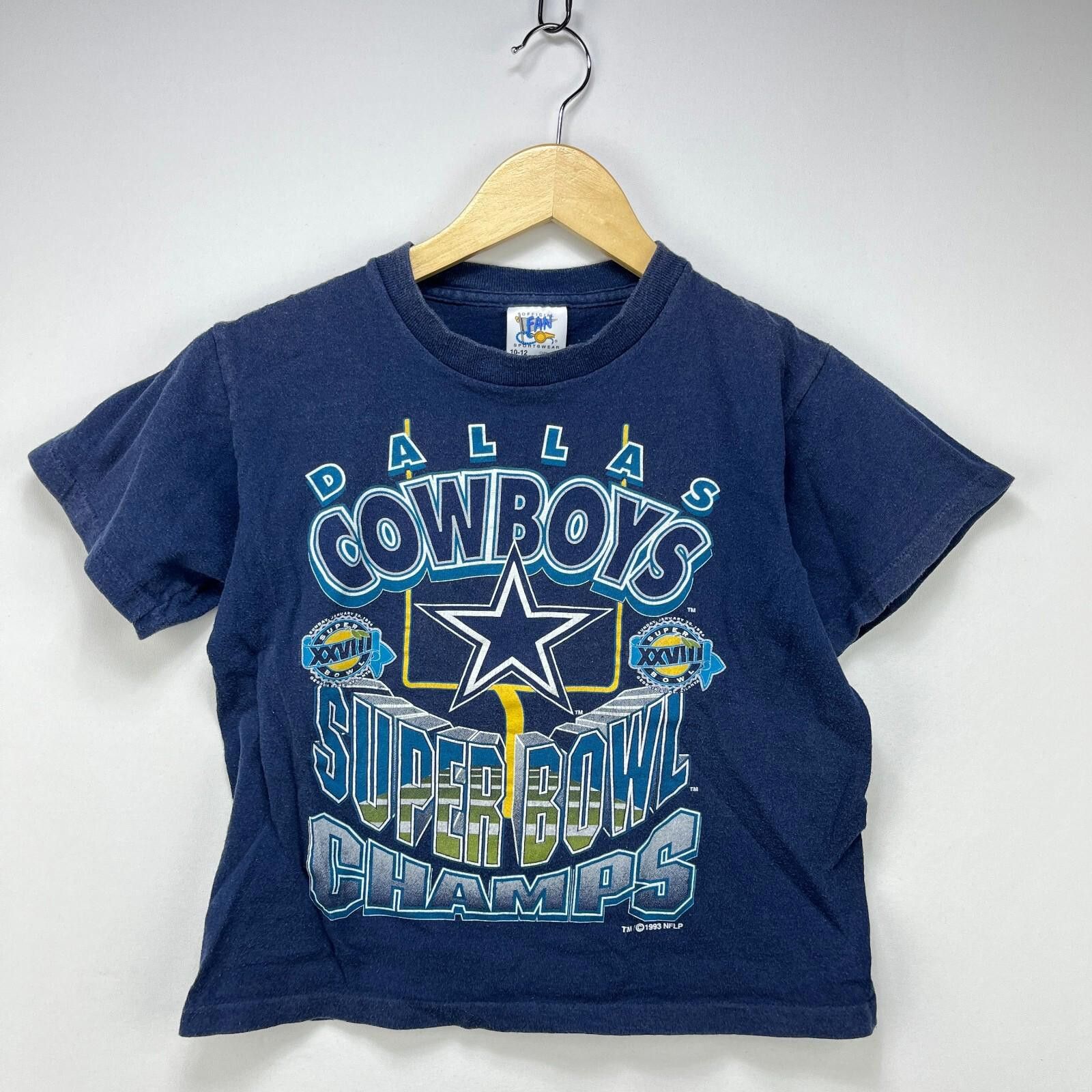 NFL Vintage 90s Dallas Cowboys Super Bowl T-Shirt Youth Medium Size US M / EU 48-50 / 2 - 1 Thumbnail