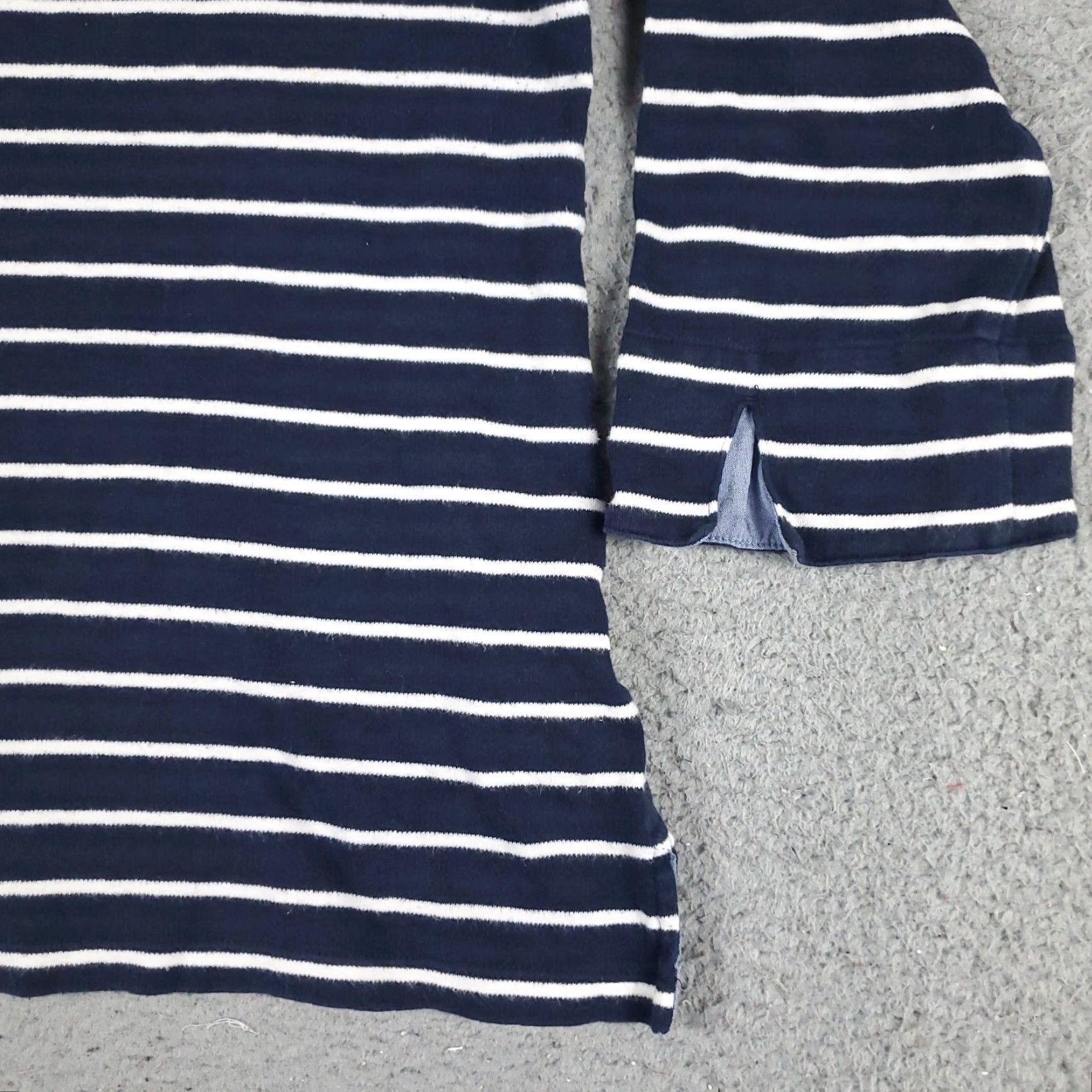 Nautica VINTAGE Nautica T-Shirt Women Large Blue White Striped Casual Long Sleeve Shirts American 90s Womens Size L / US 10 / IT 46 - 4 Thumbnail