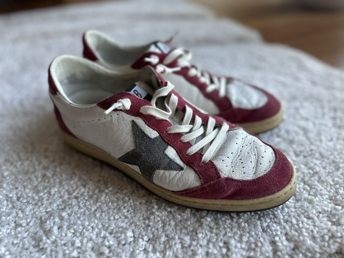 Golden Goose Golden Goose Ball Star Sneaker Red/White Leather sz 40 worn Size US 10 / IT 40 - 2 Thumbnail
