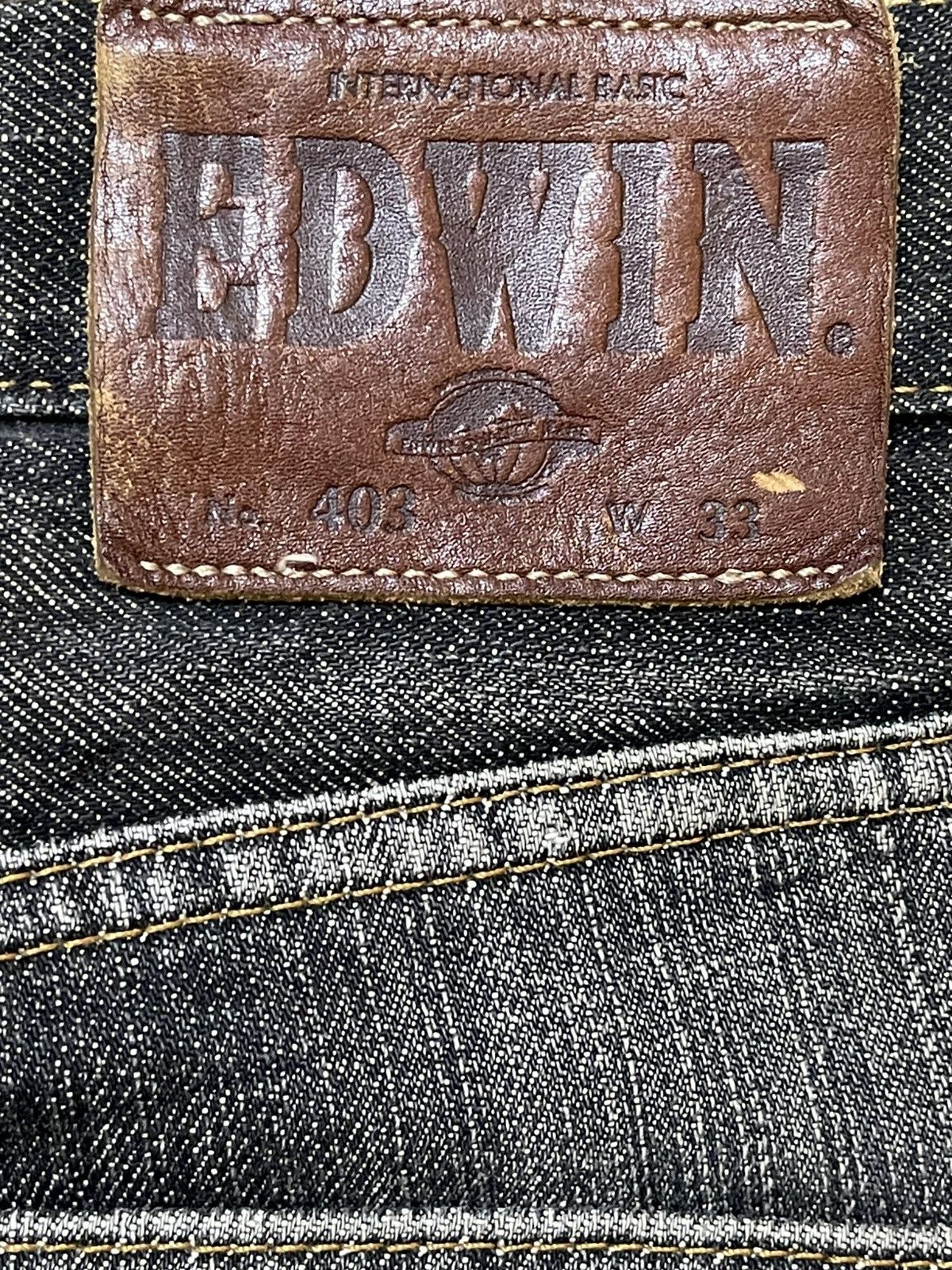 Edwin Vintage Edwin Faded Stone Wash Distress Style Loose Jeans Size US 32 / EU 48 - 9 Thumbnail