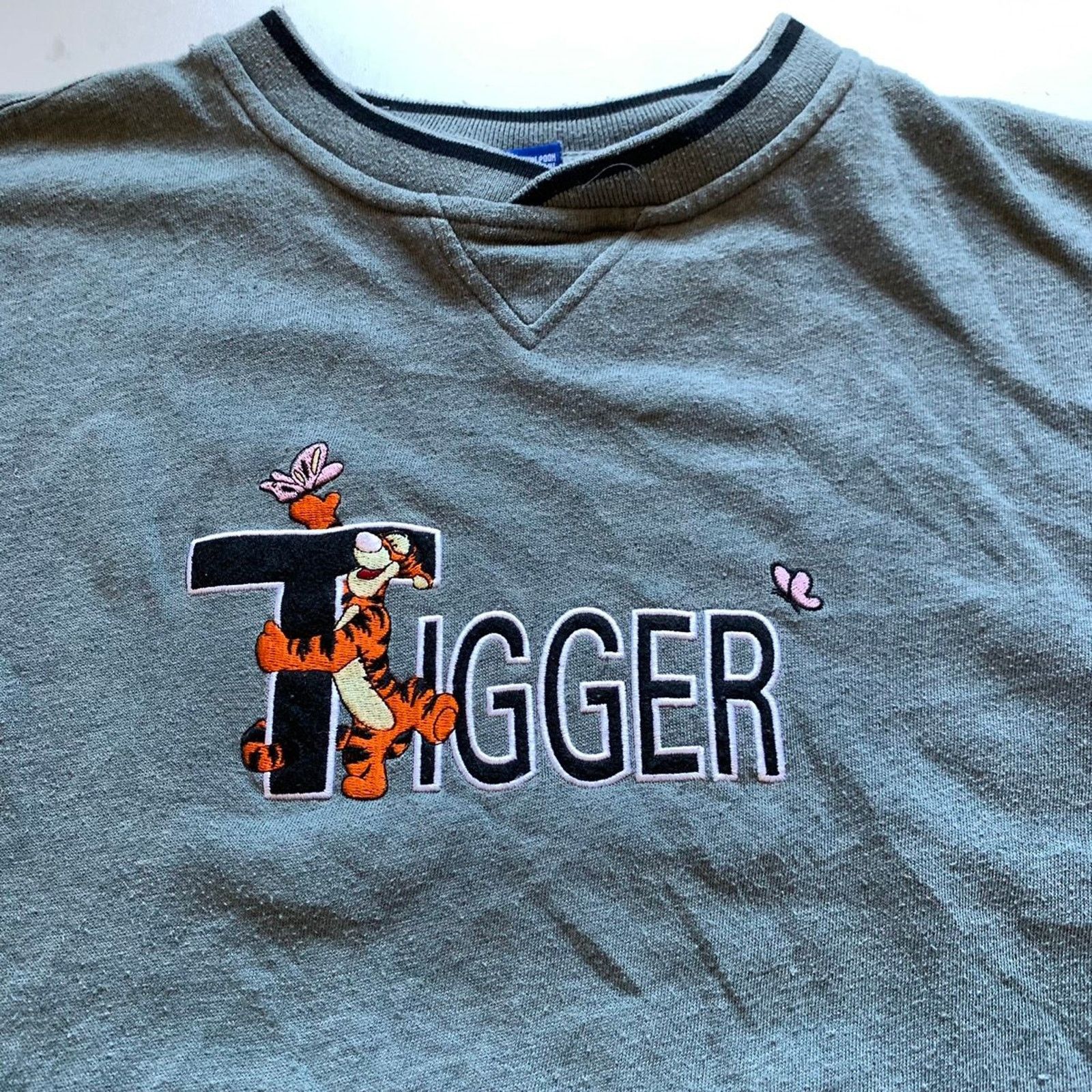 Disney Vintage Tigger Winnie The Pooh Disney Crewneck Large Gray Size US L / EU 52-54 / 3 - 2 Thumbnail