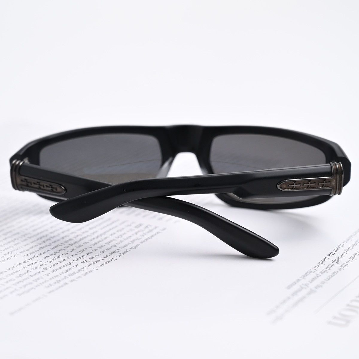 Chrome Hearts CHROME HEARTS T.HUTCH MATTE BLACK SUNGLASSES Size ONE SIZE - 7 Thumbnail