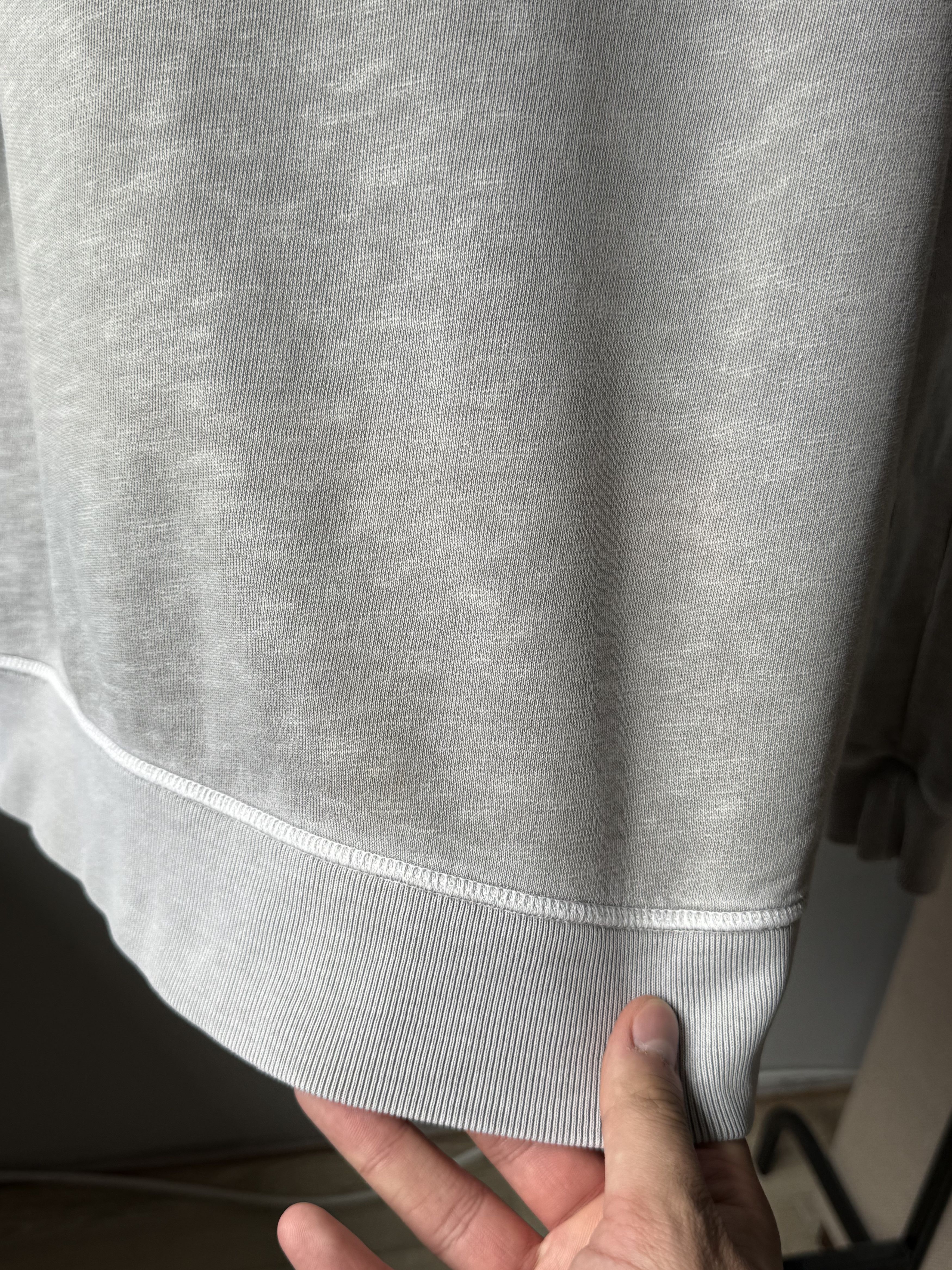 Allsaints Allsaints Wilde Crew Neck Grey Marl Cotton Logo Sweatshirt Size US XS / EU 42 / 0 - 11 Thumbnail