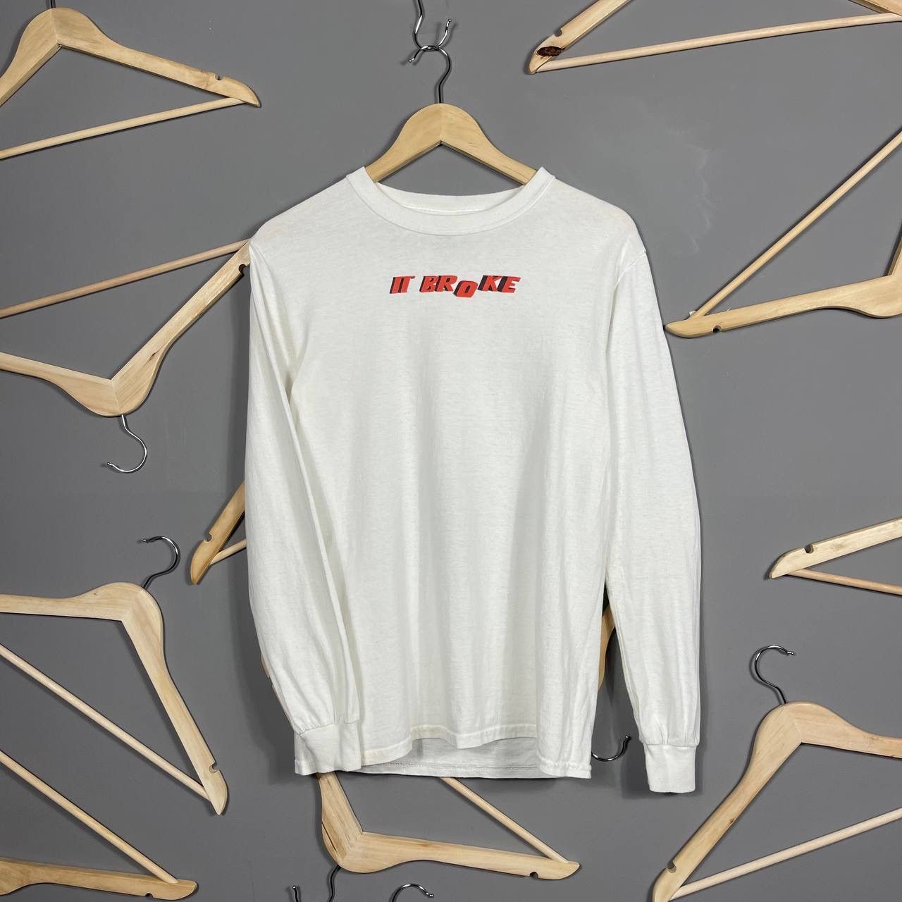Band Tees × Vintage It Broke Minimalist Graphic Long Sleeve Tee Size US S / EU 44-46 / 1 - 1 Thumbnail