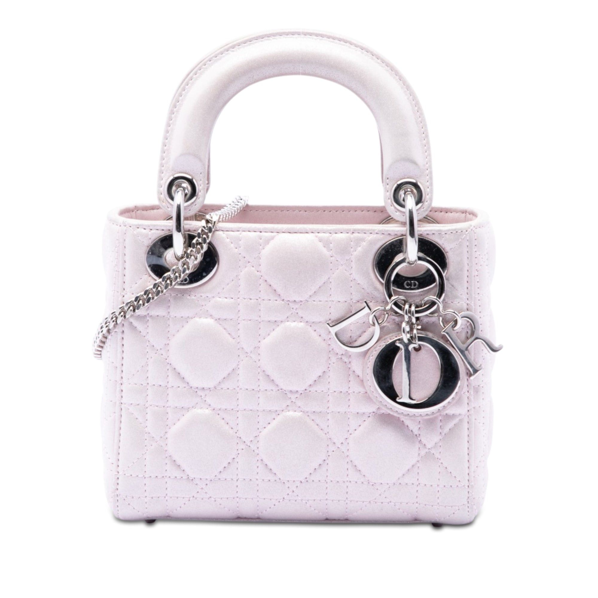 Dior Mini Iridescent Lambskin Cannage Lady Dior Size ONE SIZE - 1 Thumbnail