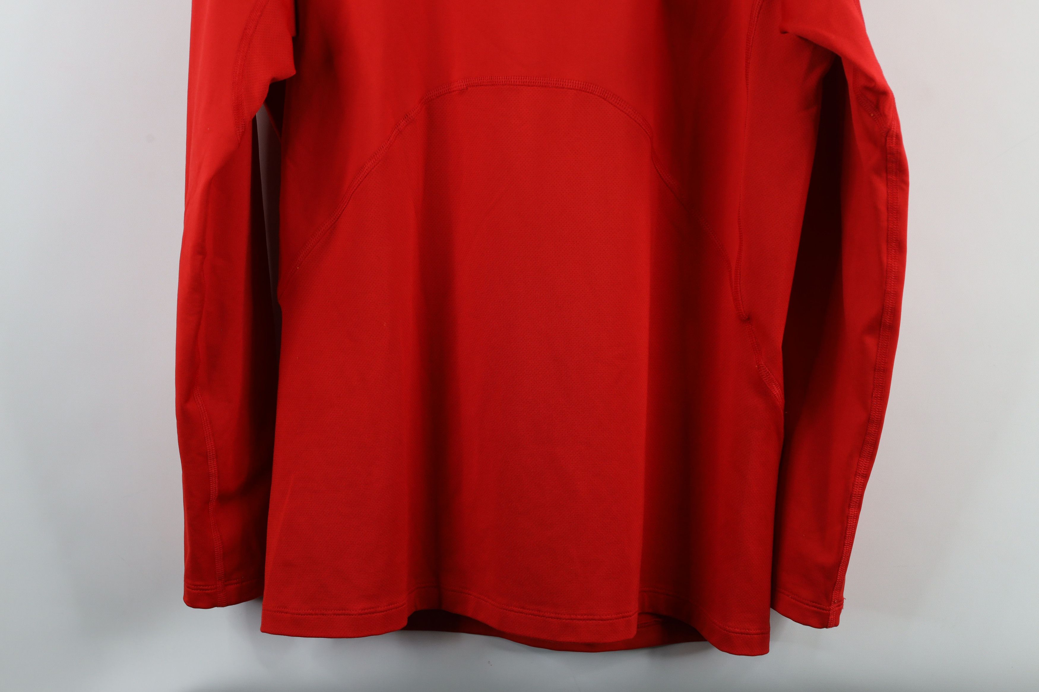 Under Armour × Vintage Under Armour Compression Mock Neck Long Sleeve T-Shirt Red Size US XXL / EU 58 / 5 - 12 Thumbnail