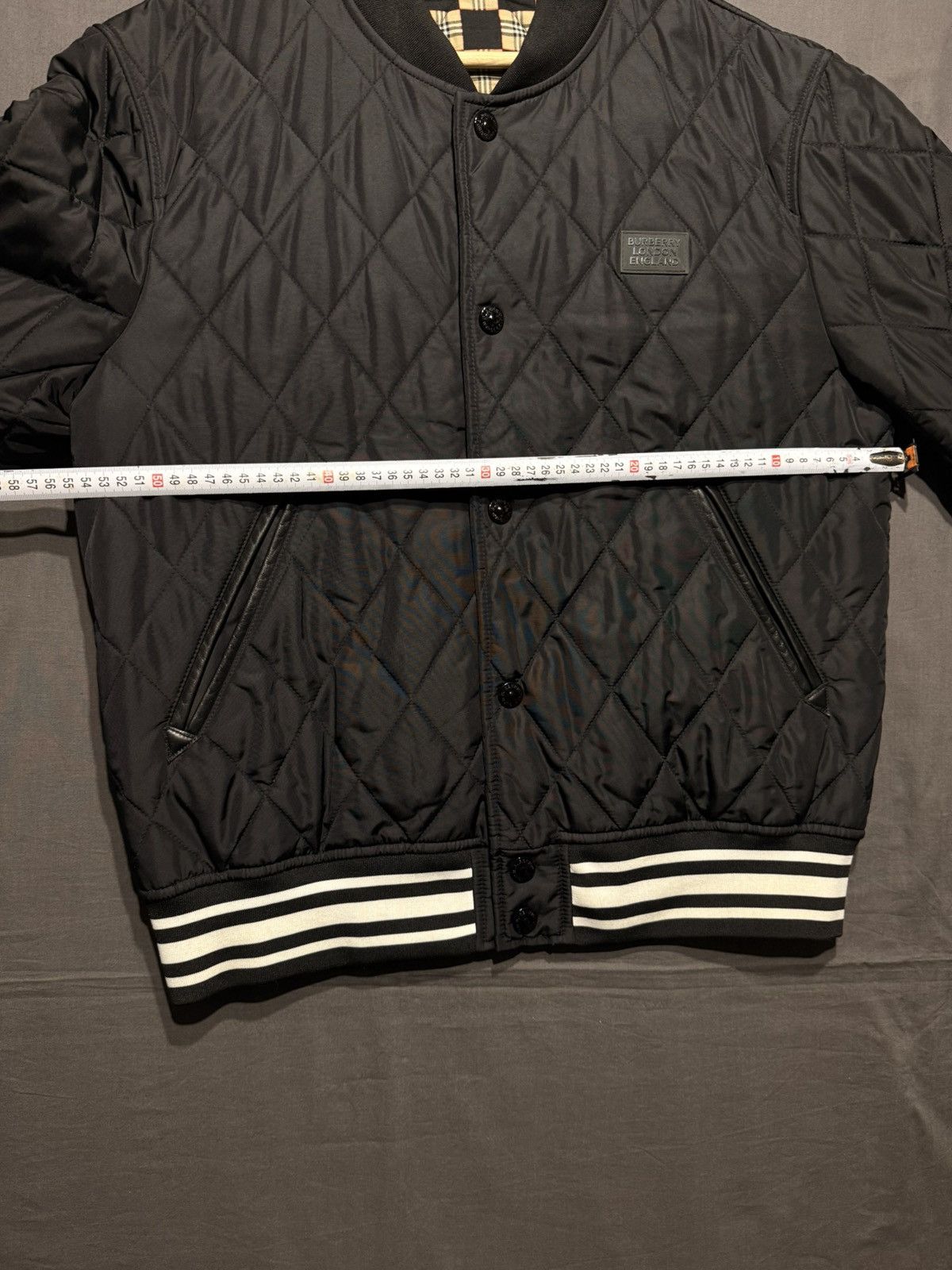 Burberry Burberry Quilted Diamond Varsity Bomber Jacket Size US M / EU 48-50 / 2 - 11 Thumbnail